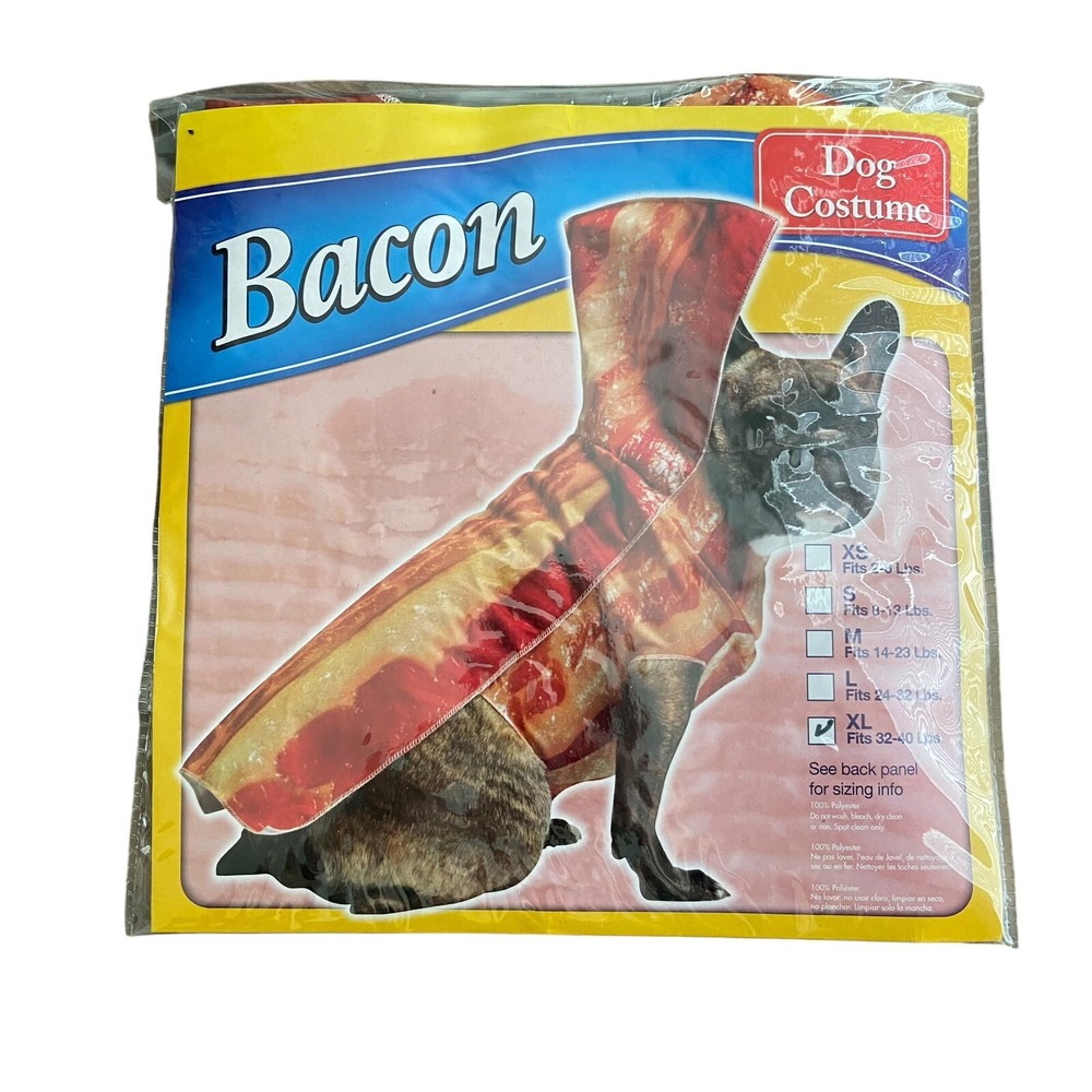 Bacon Dog Costume XL - Halloween or Occasion - Rasta‎ Imposta- Fits 32-40 Lbs